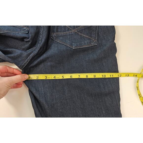 NWOT size 10 straight lift tuck high rise stretch blue jeans casual career - Picture 7 of 8